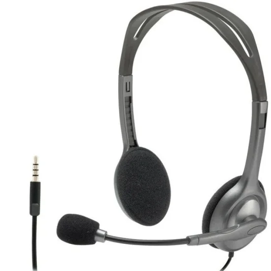 Logitech H111 Stereo Headset Single Jack - Black